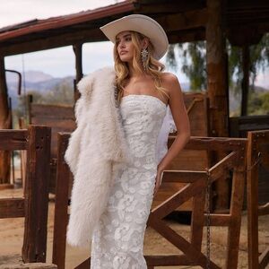 12th Tribe White Strapless Dress